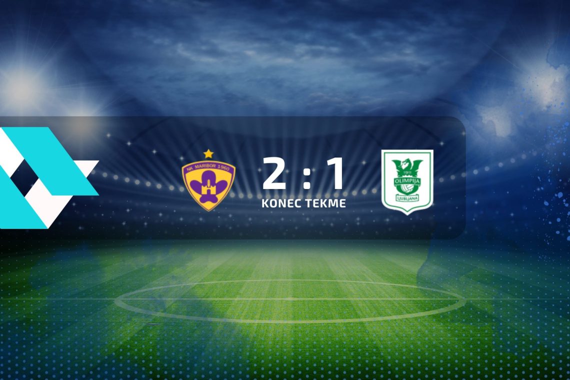 Nogometaši Maribora pred zaključkom sezone ugnali Olimpijo z 2:1