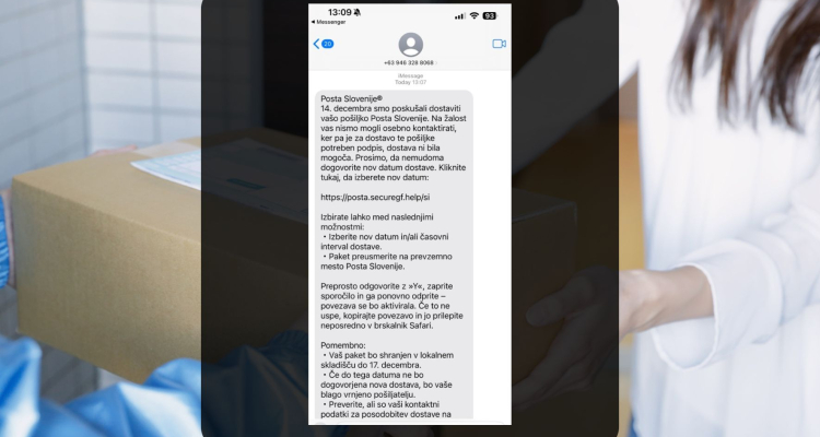 Porast lažnih sporočil z imenom Pošte Slovenije