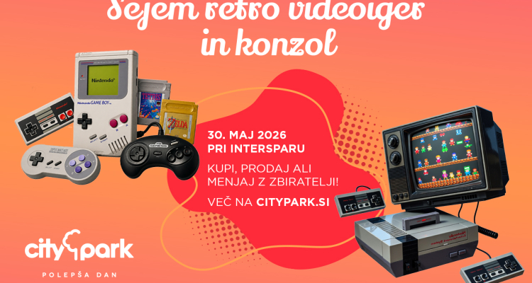 Retro igre in ulična košarka to soboto v Cityparku