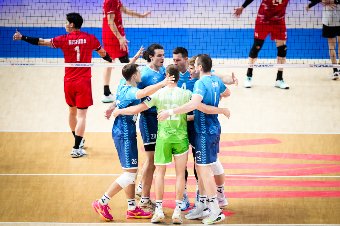 Slovenski odbojkarji prvič letos poraženi v ligi narodov  